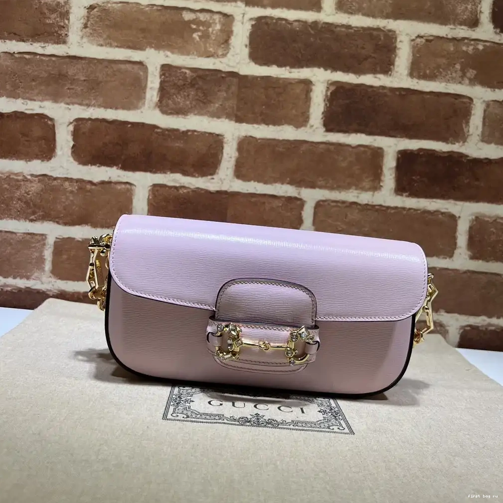 First bag ru bag-23.5*13*7cm 1955 shoulder small Gucci Horsebit 0702